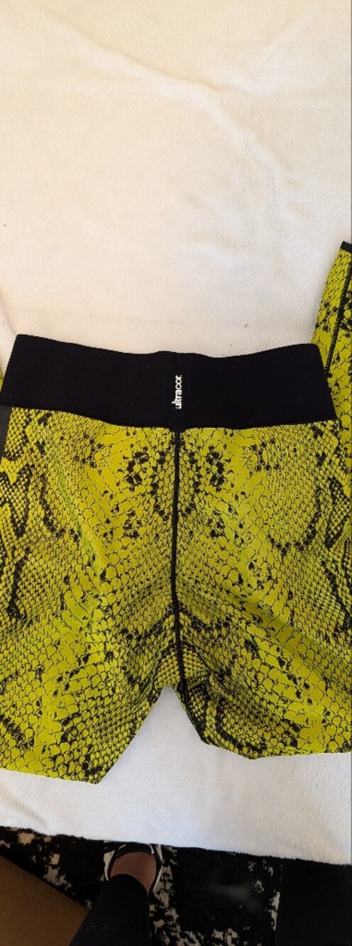 Ultracor Neon Yellow Snake Print Leggings